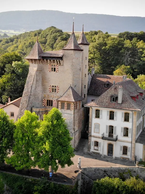 Façade du Château de Vaumarcus