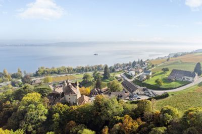 Vue du château depuis le lac